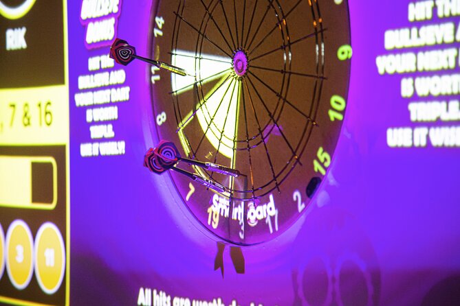 60-minute Augmented Reality Darts - Arriving at 101-102 The Beacon in Eastbourne