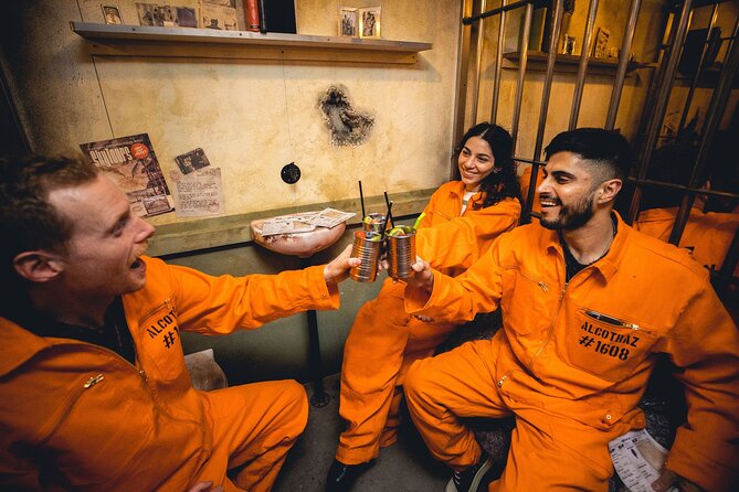 Alcotraz Prison Cocktail Experience in Brighton - Getting ready for Cell Block One-Three
