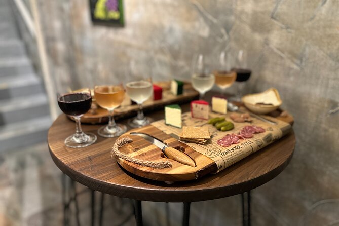 British Wine and Cheese Tasting Experience in City of Bath - Three glasses, usually white, rosé, and red