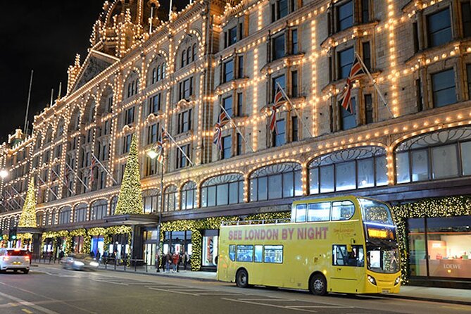Christmas Lights Open-Top Bus Tour - Piccadilly brings neon, Eros, and West End energy