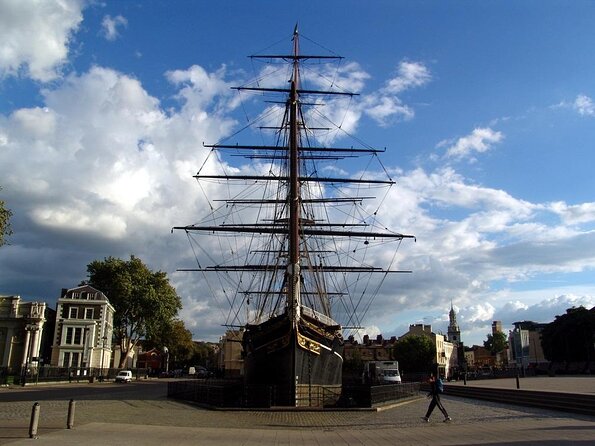 'Cutty Sark' Entrance Ticket - Under the raised hull, the ship makes sense