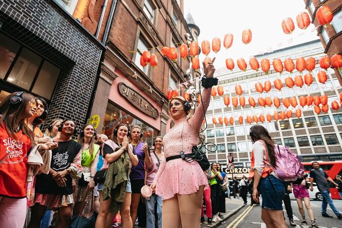 Drag Queen Disco Diva Tour - Silent Disco Walking Tour - The drag queen guide leads the show