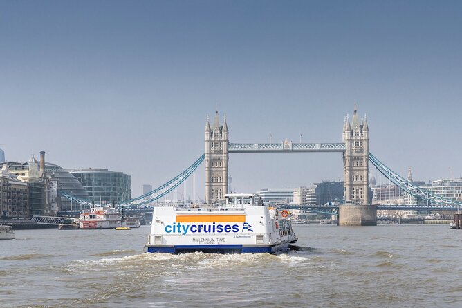 Fully Flexible Thames River Cruise - Commentary, app, and the onboard atmosphere
