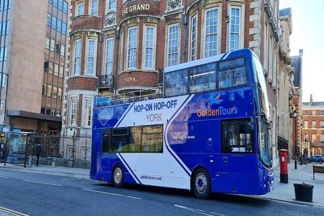 Golden Tours York Hop-on Hop-off Open Top Bus Tour with Audio Guide - Booking, cancellation, and practical details