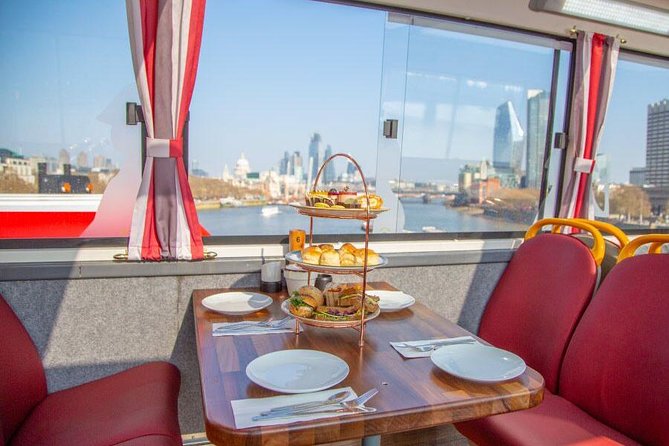 London Afternoon Tea Bus and Panoramic Tour on Lower Deck - The London Eye and the South Bank