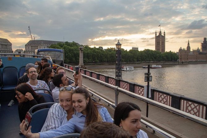 London by Night Sightseeing Open Top Bus Tour with Live Guide - Boarding near the London Eye