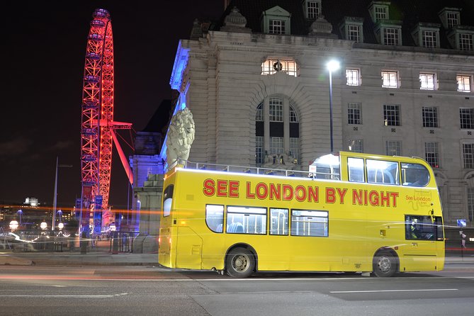 London by Night Sightseeing Tour - Open Top Bus - The Thames, London Eye, and Tower Bridge