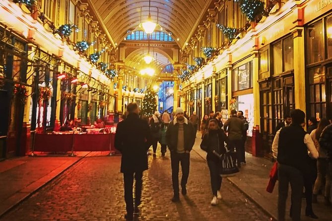 London Christmas Carol & Charles Dickens Small Group Walking Tour - Leadenhall Market brings the Christmas story home