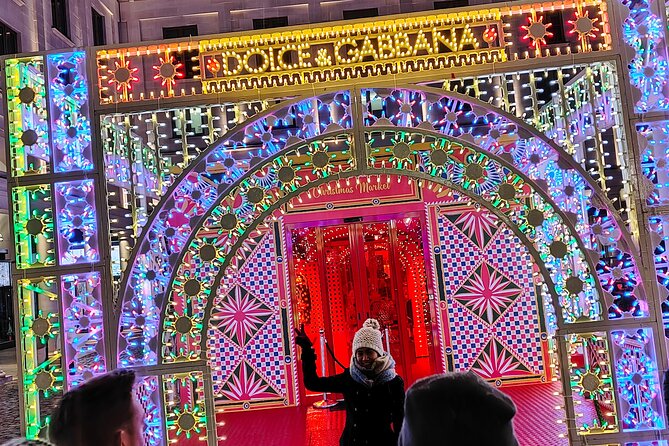 London Christmas Sparkle Private Walking Tour - Piccadilly Circus and Leicester Square bring entertainment