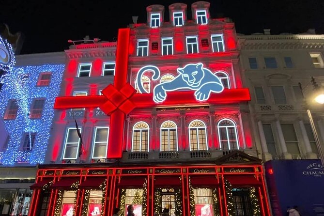London Exclusive Christmas Lights Guided Tour by Black Cab - Leicester Square and Piccadilly Circus: bright West End energy