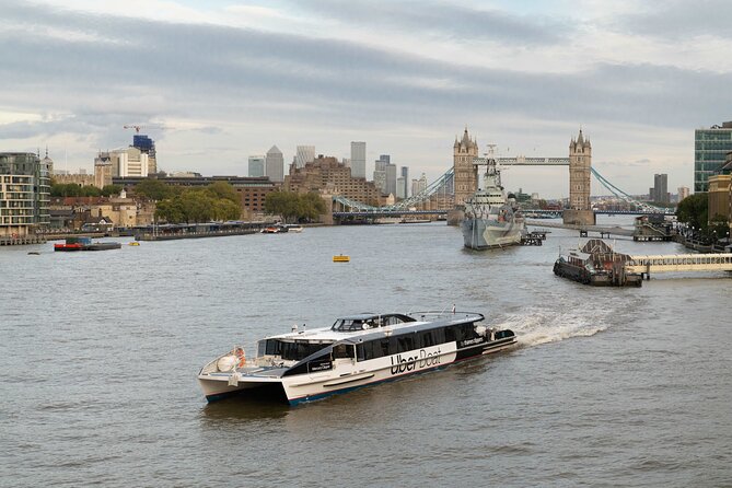 London Roundtrip Thames Cruise Uber Boat by Thames Clippers - Key points to know before boarding