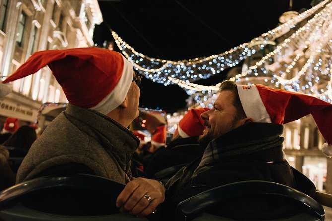 London Tootbus Christmas Lights Tour - Live commentary, stories, and language choices