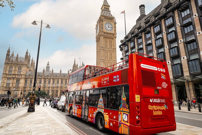 London Tour Hop-on Hop-off Bus with Optional Thames River cruise - Harrods, the museums, and Kensington