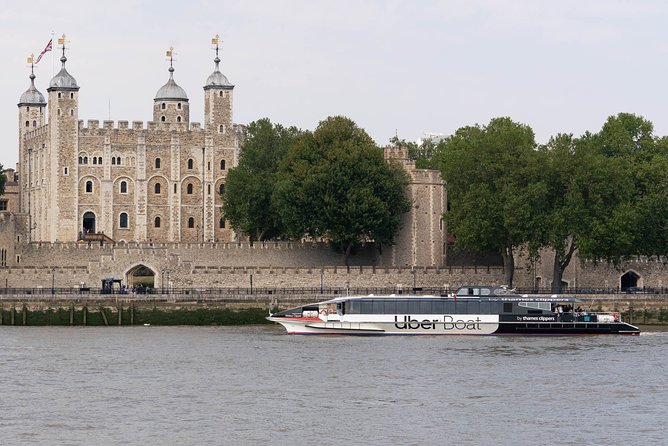 London: Uber Boat - Single Journey River Thames Cruise - Southbank Centre, Globe Theatre, and Millennium Bridge