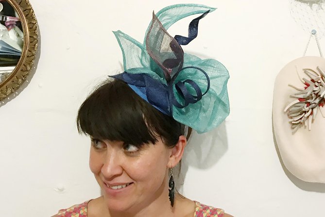 Make a Fascinator Hat with a Designer in London - Building the fascinator base with a traditional hat block