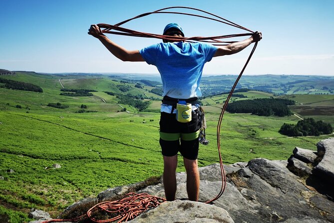 Outdoor Rock Climbing Taster Day in Peak District - Moving from the center to real Peak District rock