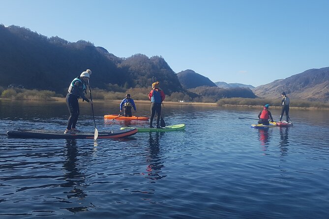 Paddle Boarding on Derwent Water - Paddling across Derwentwater with Woody