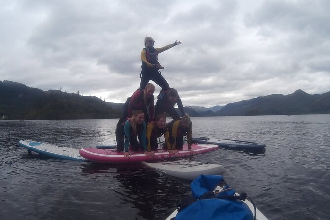 Paddle Boarding on Derwent Water - The first lesson: balance before scenery