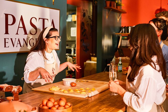 Pasta Making with Unlimited Prosecco in London's West End - Learning pasta fatta a mano from the dough up