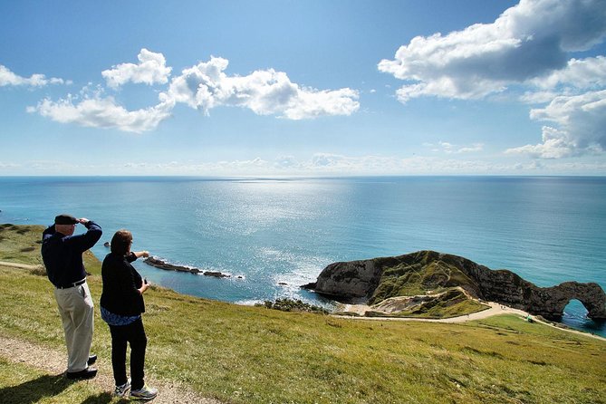 Portland Cruise Excursion - Jurassic Coast Gems! - Corfe Castle above the village