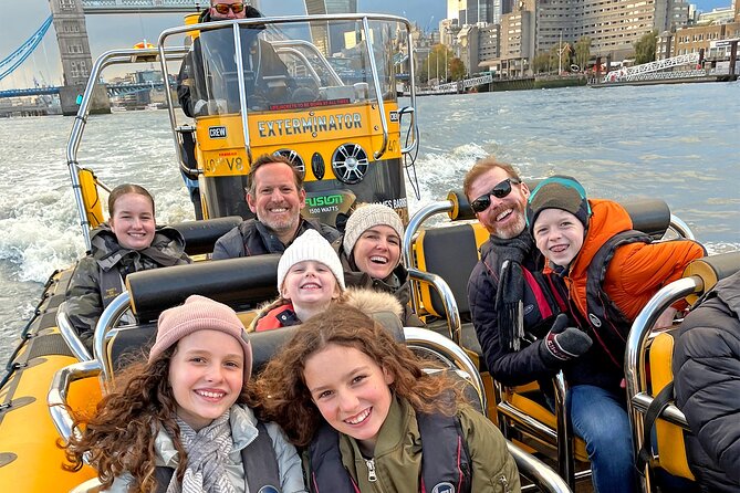 PRIVATE HIRE SPEEDBOAT 'ULTIMATE TOWER RIB BLAST' FROM TOWER PIER - 40 Minutes - Music, commentary, and the crew