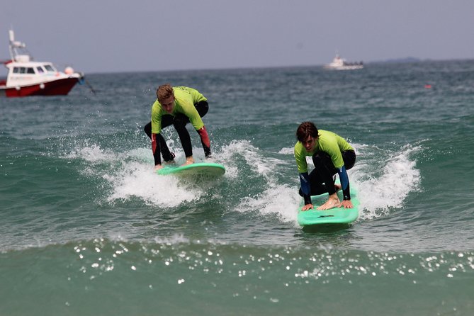 Private Two on One Surf Lesson in Newquay (2 students, 1 instructor) - Towan Beach and the move into the surf