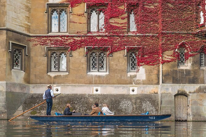 Punting Tour in Cambridge - The College Backs from the River Cam