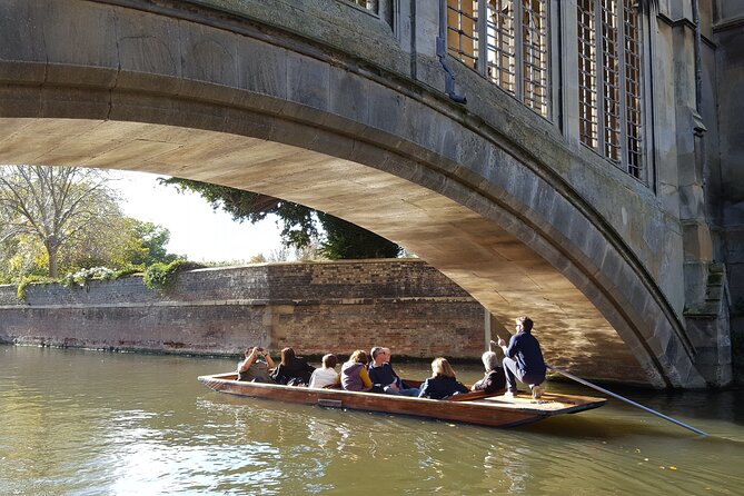 Shared Guided Punting Tour of Cambridge - Trinity College Library from the river