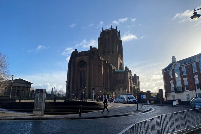 Small-Group: Experience Local Food Tour in Liverpool - St Luke’s Bombed Out Church adds a quiet wartime pause