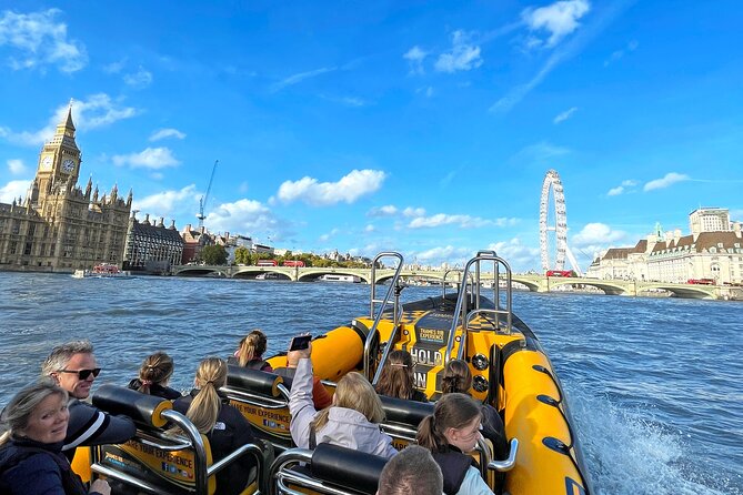 Speedboat Sightseeing: Embankment OR Westminster Pier -45 Minutes - Speed toward Canary Wharf