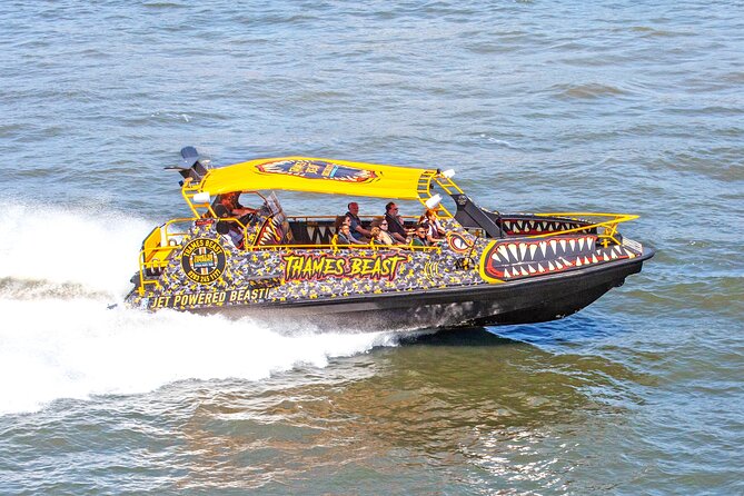 Speedboat 'THE THAMES BEAST' from Tower Millennium Pier - 40 mins - The speed, comfort, and health restrictions