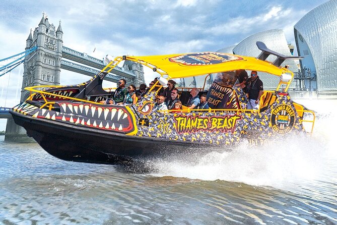 Speedboat 'THE THAMES BEAST' from Tower Millennium Pier - 40 mins - Tower of London and Tower Bridge