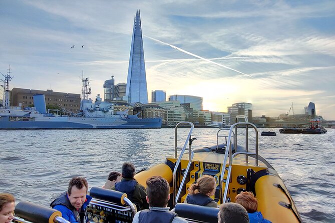 Speedboat 'Ultimate Tower Blast' from Tower Millennium Pier - 40 minutes - HMS Belfast and the working Thames