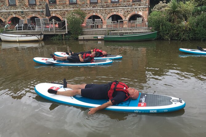 Stand Up Paddle Boarding Journey Down Bude Canal - Standing up and exploring the canal