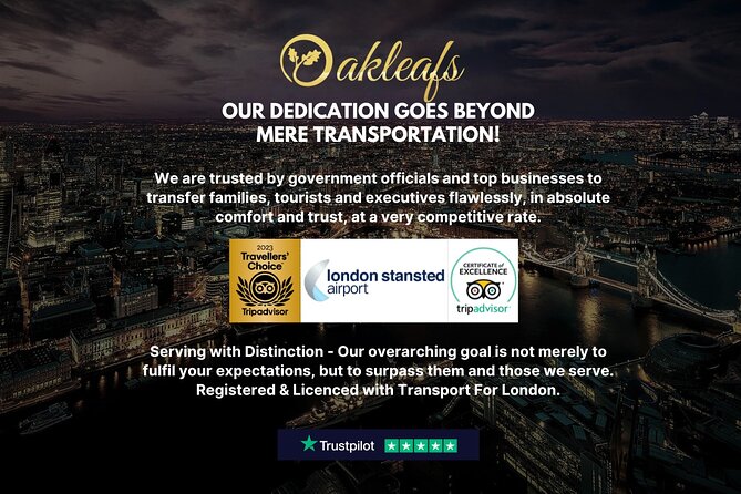Stansted Airport - To & From Central London - Private Transfer - The return trip from central London