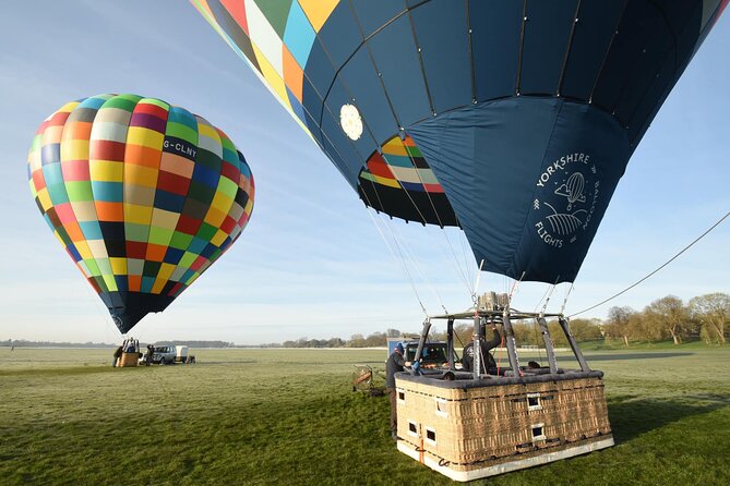Sunrise Hot Air Balloon Flight Over York - A clear briefing before takeoff