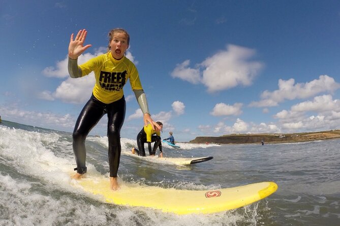 Taster Surfing Lesson in Bude - Meeting the surf school at Widemouth Bay
