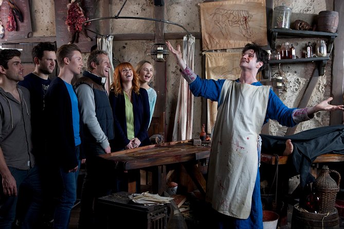 The Blackpool Tower Dungeon Admission Ticket - The Pendle witch material and old cottage scene