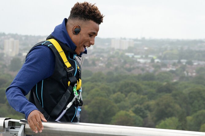 The Dare Skywalk Climb - Getting kitted up at Basecamp