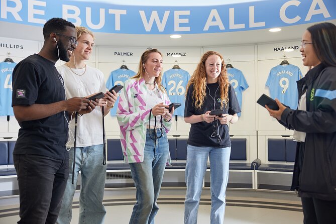 The Manchester City Stadium Tour - Away Dressing Room, Warm-Up Area, And The Tunnel Club