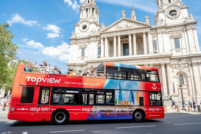 TopView® 48 Hr Hop on Hop off Bus Tour with River Cruise & Walks - Starting at Marble Arch and crossing central London