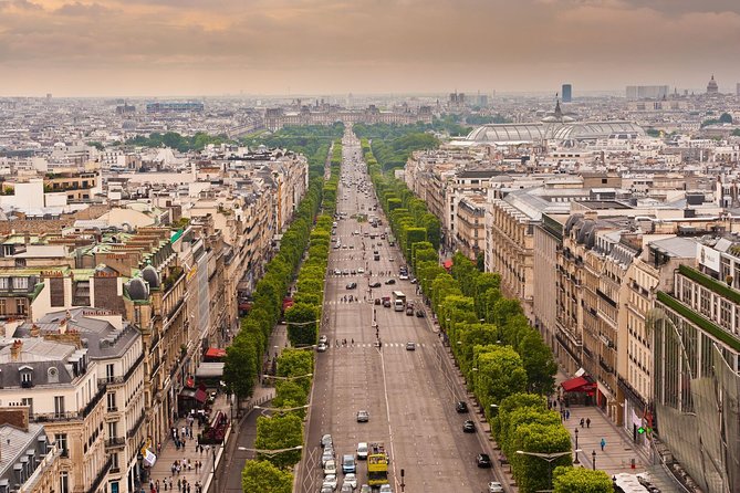 Trip to Paris with Seine Cruise, Bus Tour and Travel Card - The Eiffel Tower, seen from the road