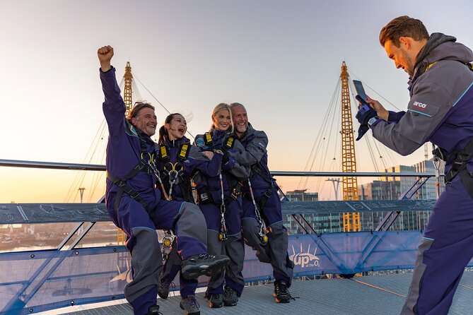 Up at The O2: Sunset Climb with Guided Tour with Panoramic Views - A family activity with firm size rules