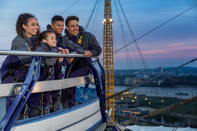 Up at The O2:Twilight Climb with Guided Tour with Panoramic Views - Choosing twilight instead of daytime or sunset