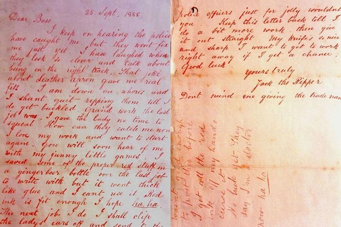 Visit Jack the Ripper in French - The documents and photographs make the story stronger
