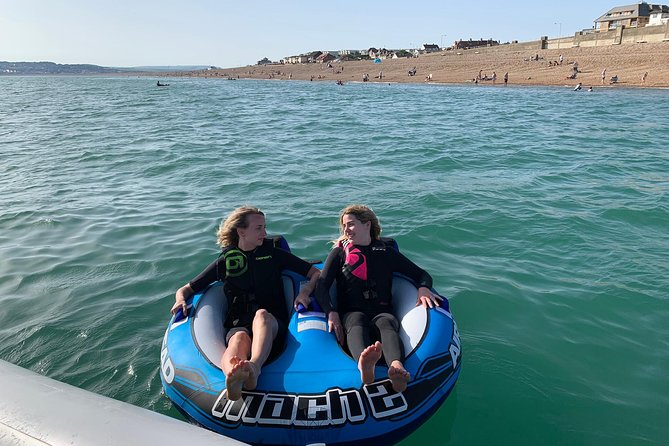 Wakeboarding, Water Skiing or Inflatable Rides - Inflatable rides trade skill for pure silliness